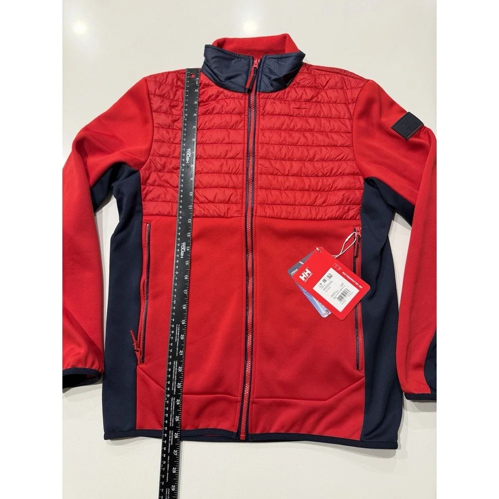 Helly Hansen Mens RWB Rigging Fleece Jacket Red S 53809-162 Regular Fit NWT